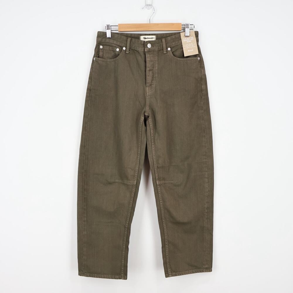 Madewell The Darted Barrel Leg Jean In Driftwood Size 26 NWT